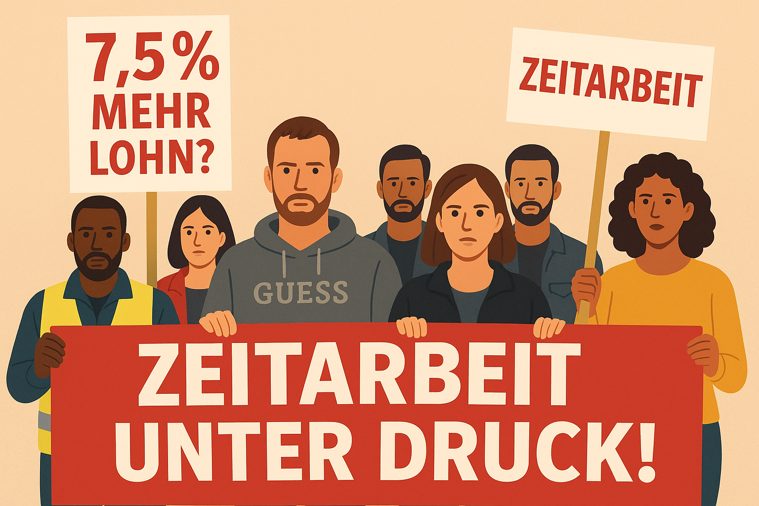 7,5% mehr Lohn? IG Metall bringt Zeitarbeitsbranche unter Druck!